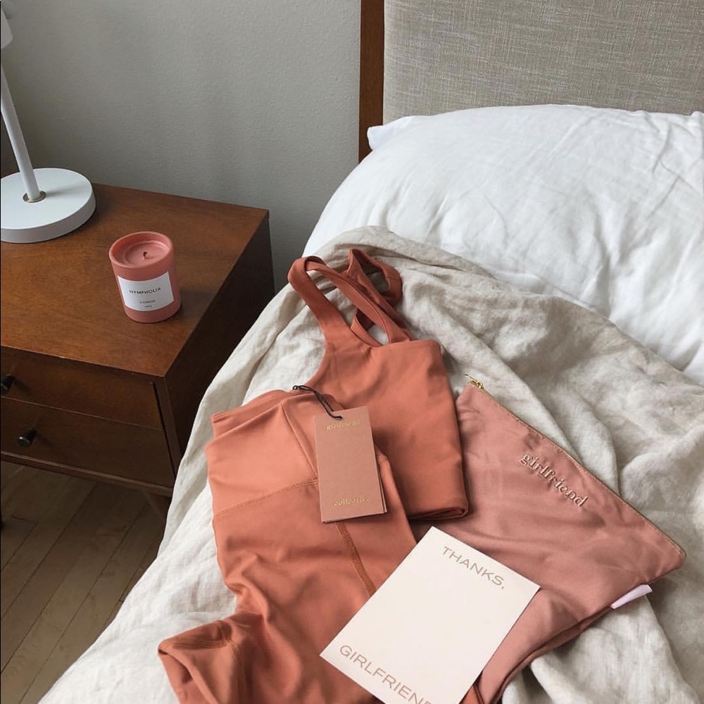 GIrlfriend Collective Apricot Paloma sports bra